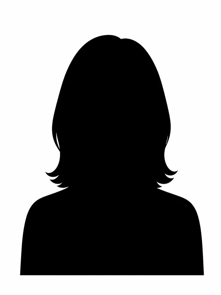 Recruitment silhouette representing a female student