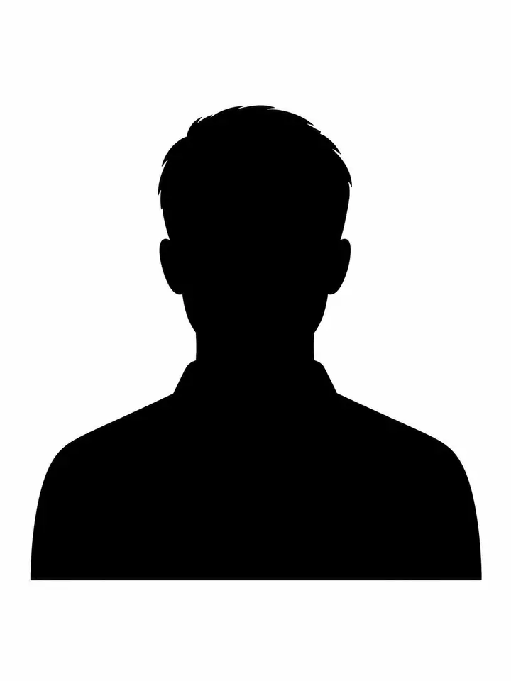 Recruitment silhouette representing a male student